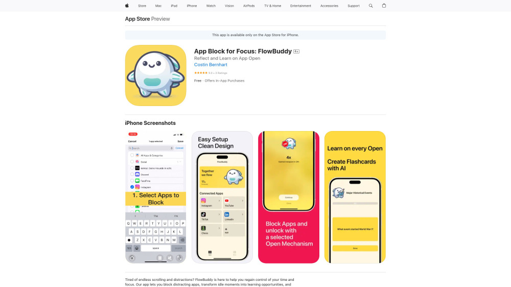 Flowbuddy website screenshot
