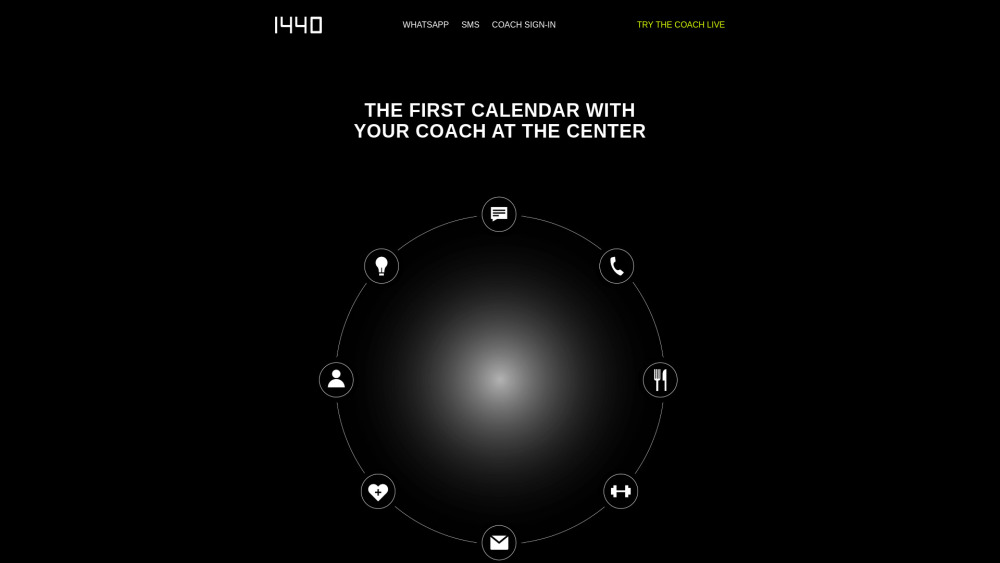 1440 Time On Purpose website screenshot