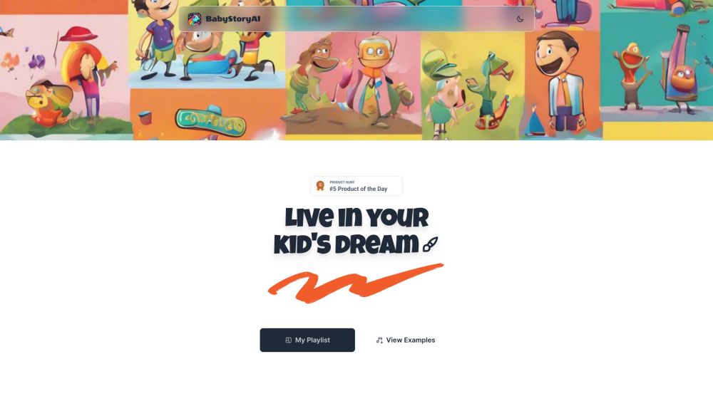 Babystoryai website screenshot