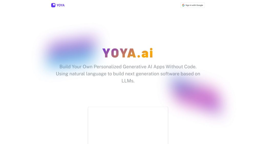 Yoya Ai website screenshot