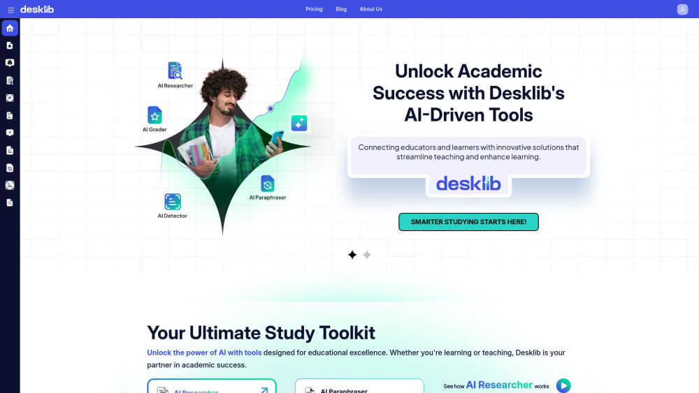 Desklib website screenshot