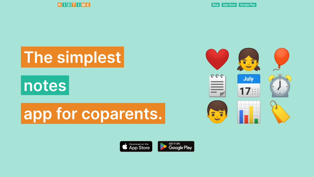 Kidtime website screenshot
