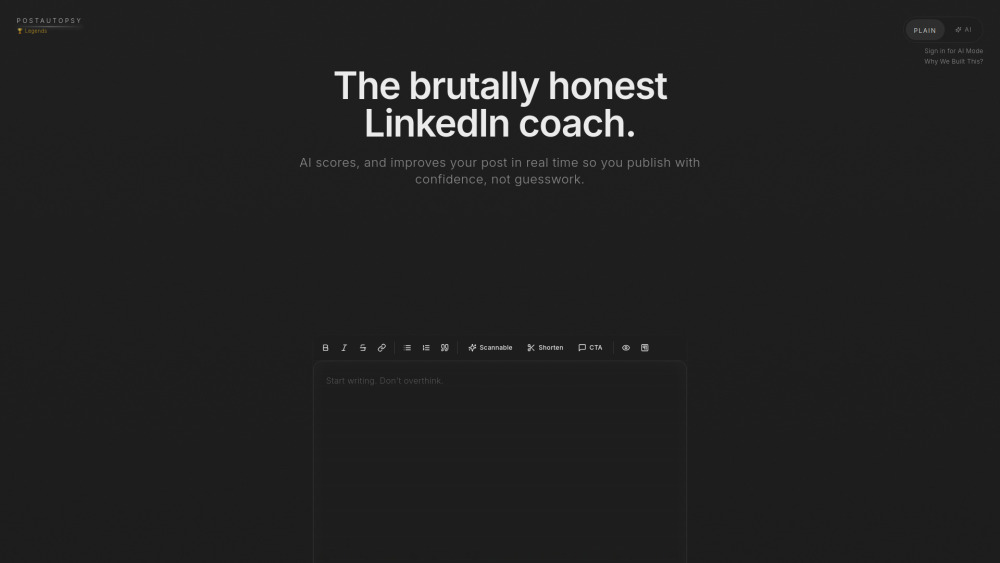 Postautopsy website screenshot