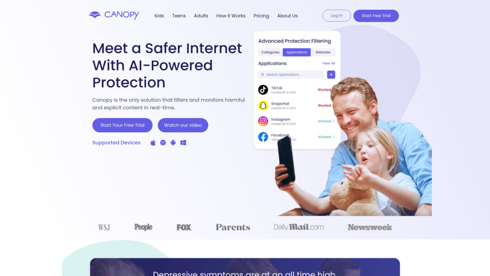 Canopy website screenshot