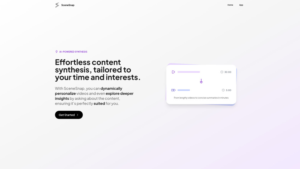 Scenesnap website screenshot