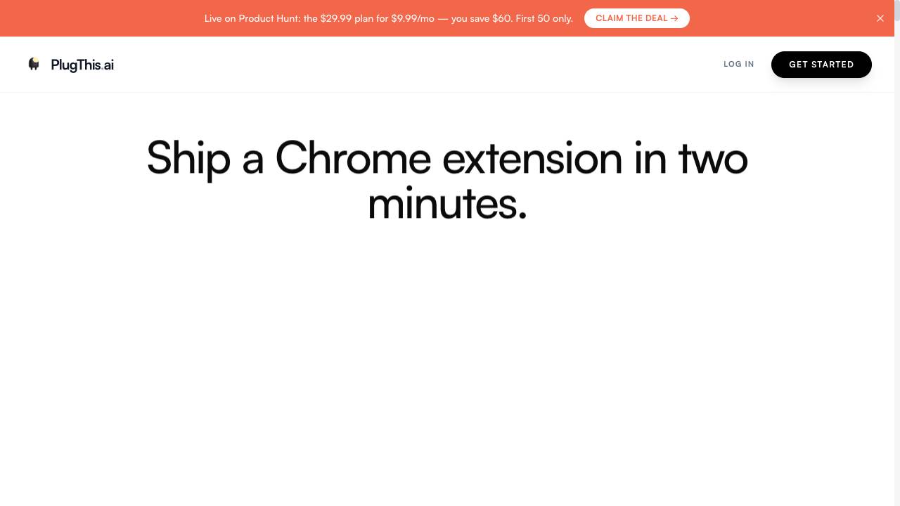 PlugThis website screenshot
