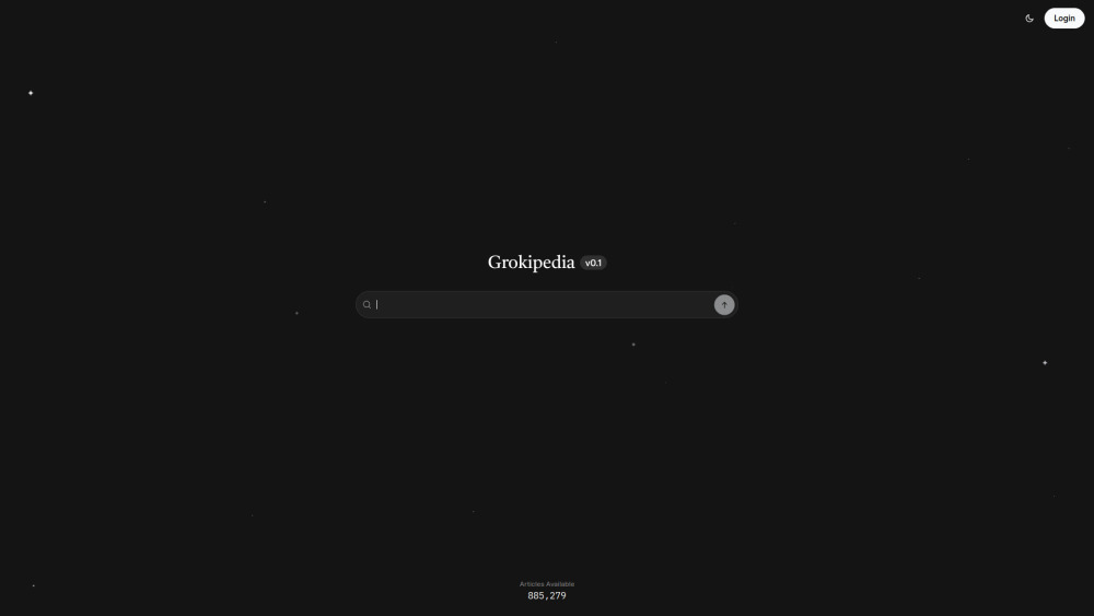 Grokipedia website screenshot