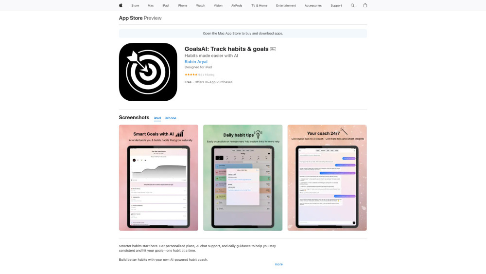 Goalsai Personalized Plans With Ai website screenshot