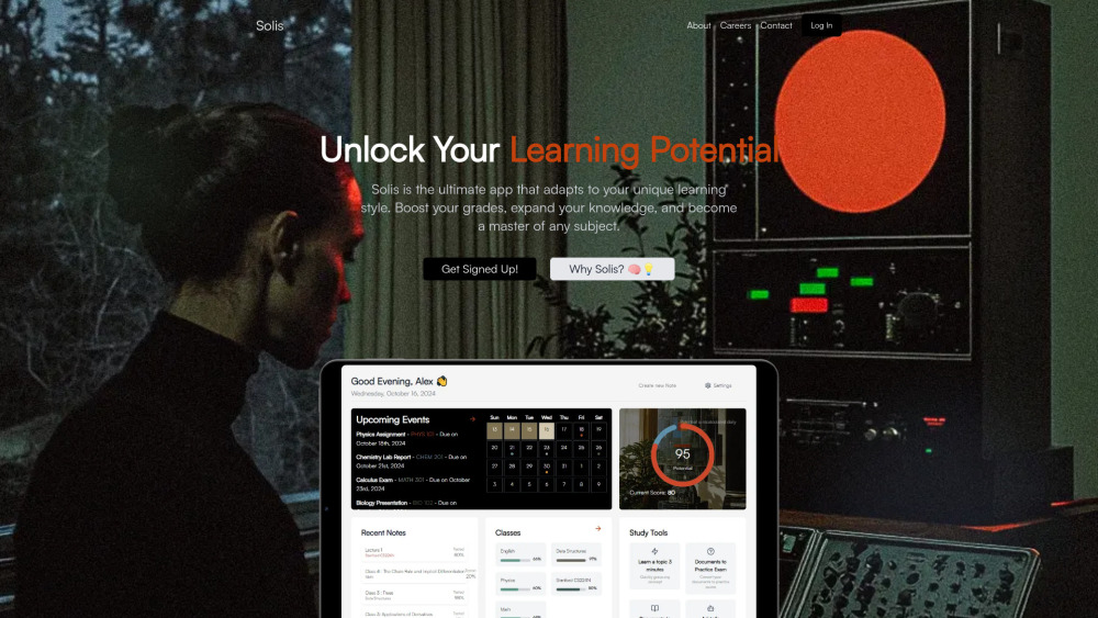 Solis website screenshot
