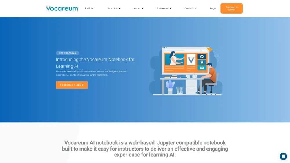 Vocareum Com website screenshot