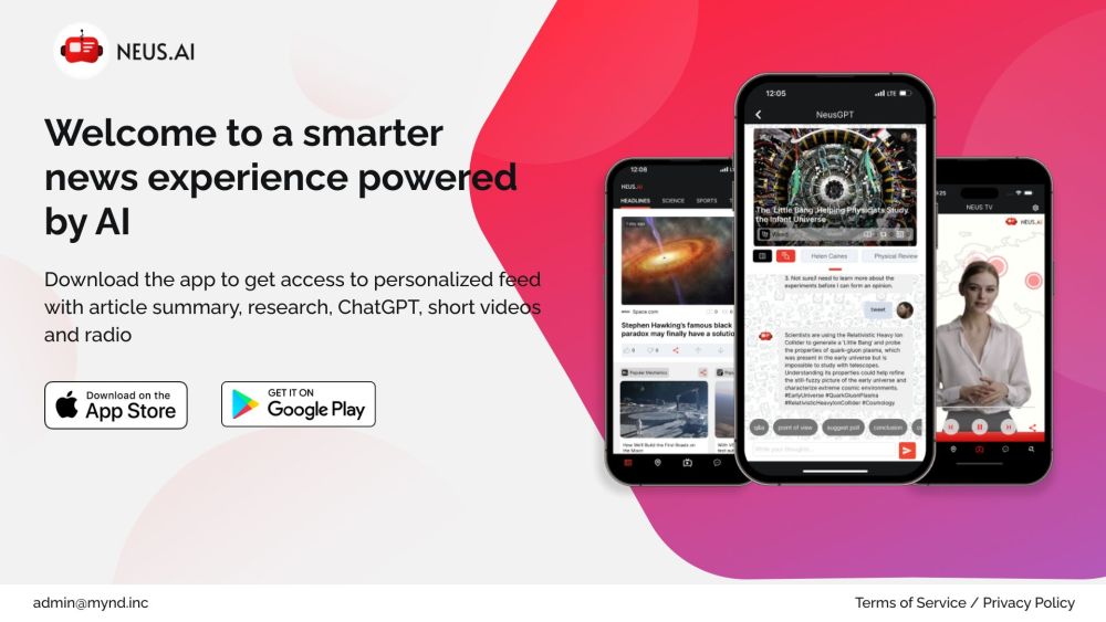 Neus Ai News Videos Neusgpt Chat website screenshot