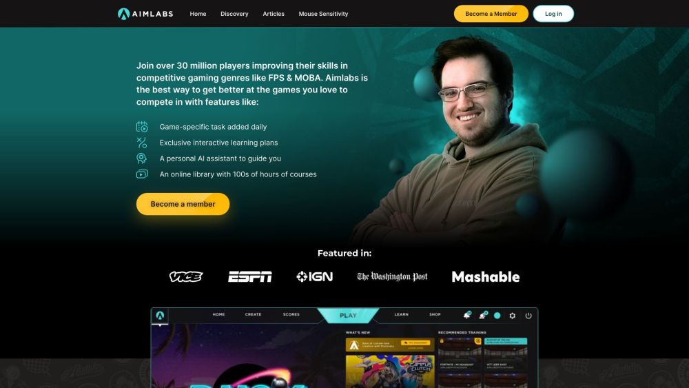 Aimlabs Com website screenshot