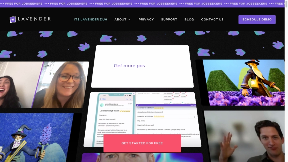 Lavender website screenshot