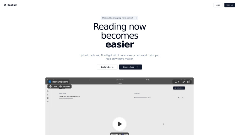 Boosum website screenshot