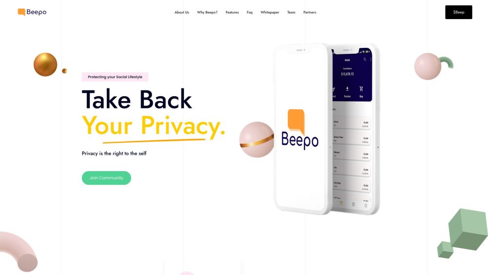 Beepo website screenshot