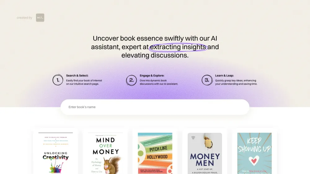 BookNoteAI website screenshot