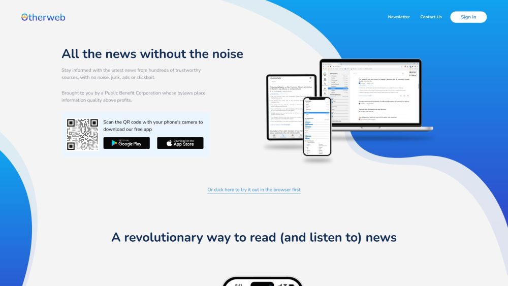 Otherweb website screenshot