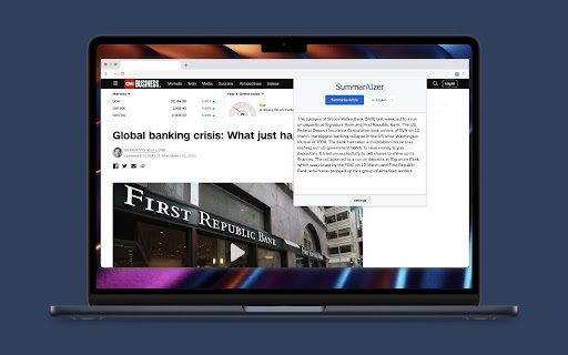 Summaraizer website screenshot