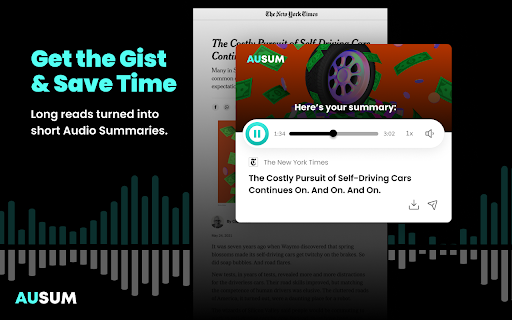Ausum website screenshot