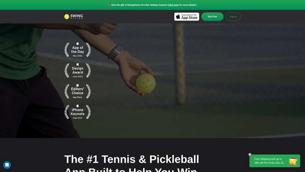 Swingvision website screenshot