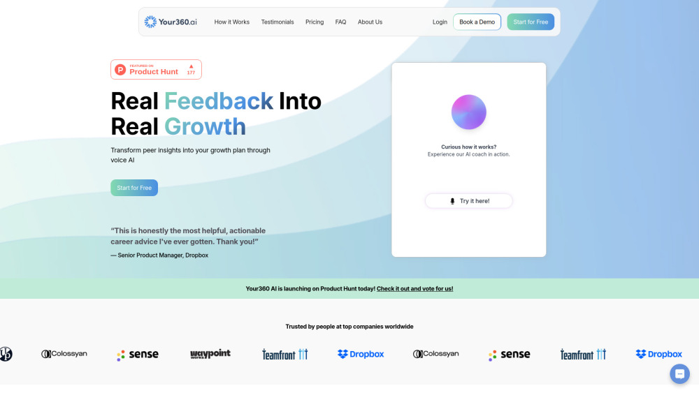 Your360 Ai website screenshot