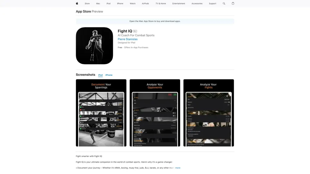 Fight Iq website screenshot