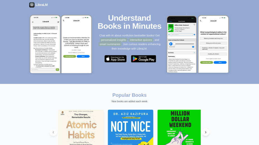 Libralm website screenshot