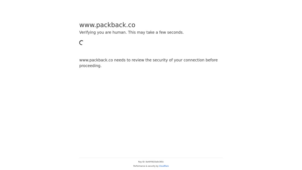Packback Co website screenshot