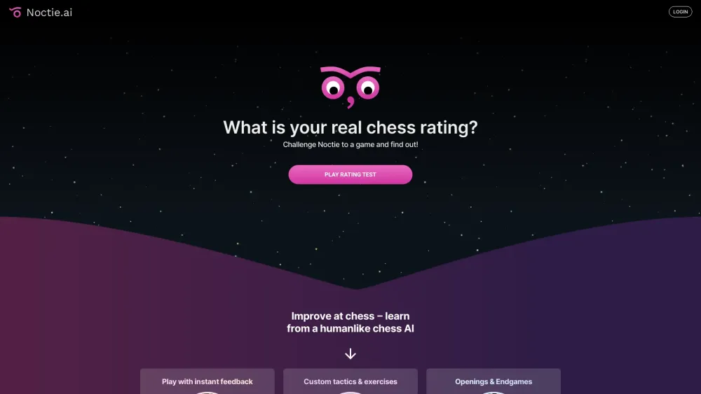 NoctieAI website screenshot