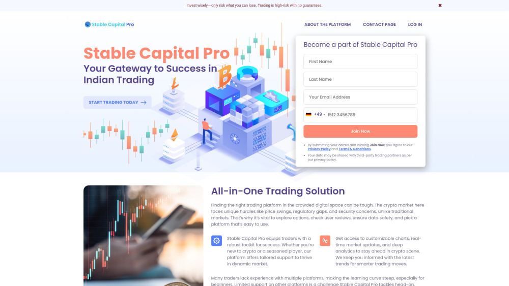Stable Capital Pro website screenshot