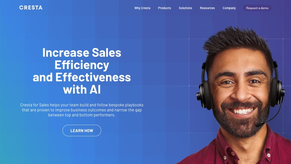 Cresta website screenshot