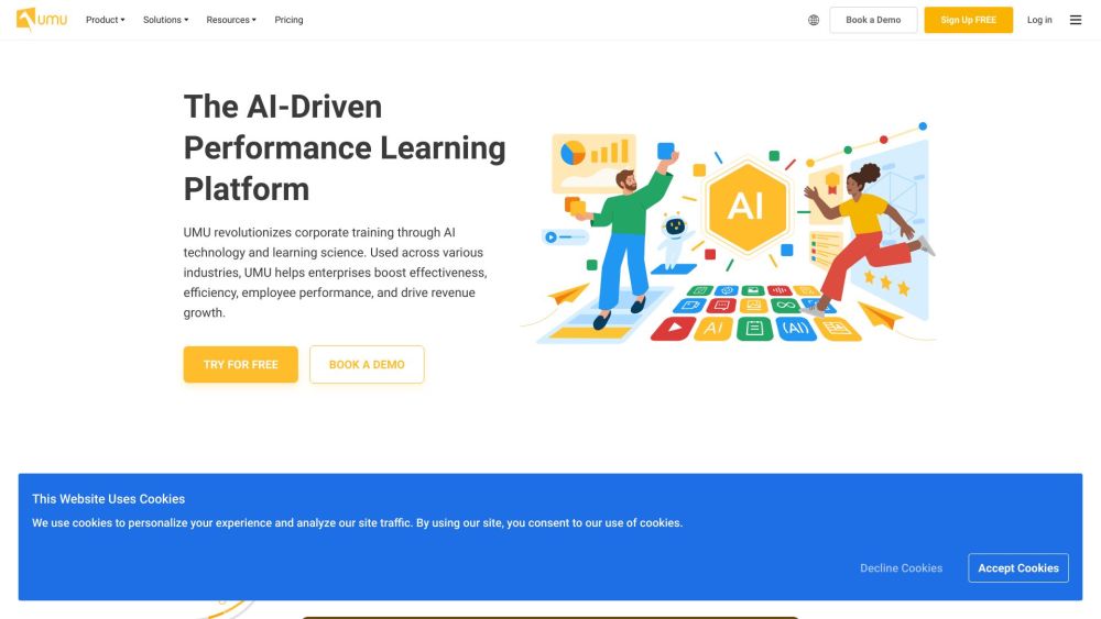 Umu Ai Audio Slides website screenshot