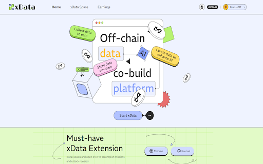 Xdata website screenshot
