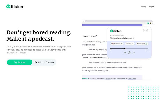 Ilisten Ai website screenshot