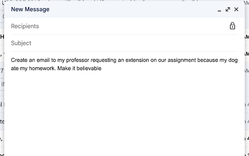 Ai Email Writer website screenshot