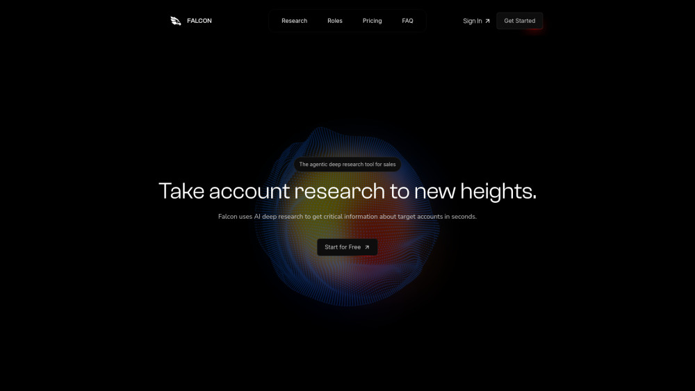 Falcon website screenshot