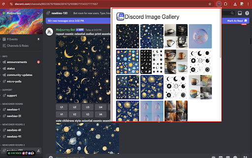 Discord Image Gallery website screenshot