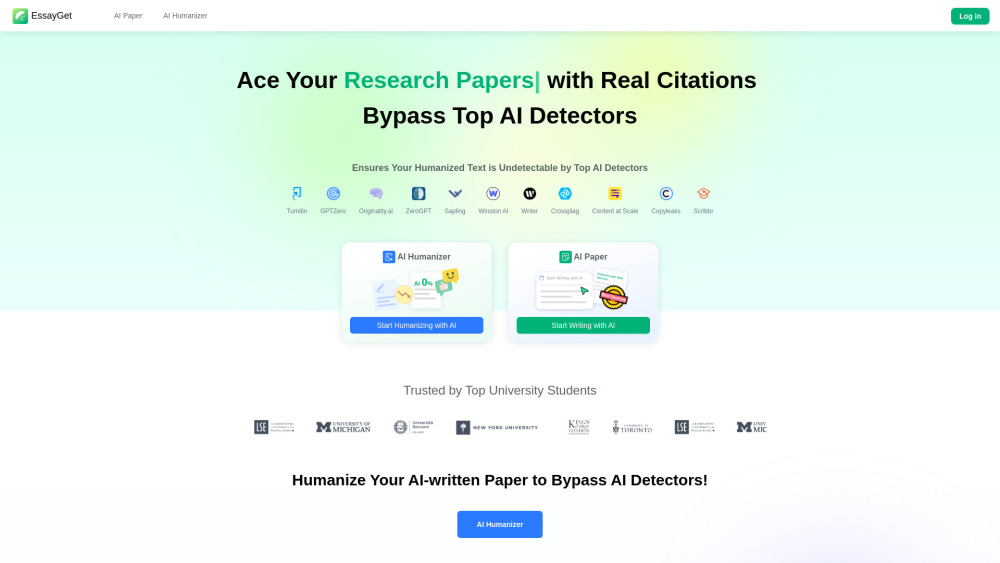 Essayget website screenshot
