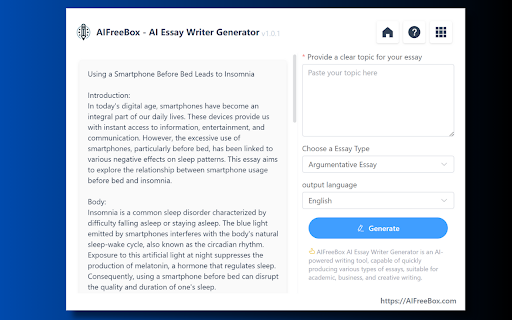 Ai Essay Writer Generator Academic Writing website screenshot