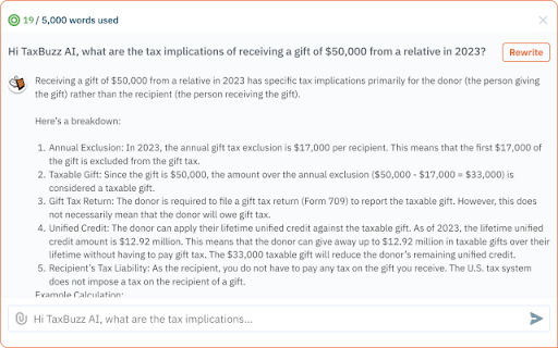 Taxbuzz Ai website screenshot