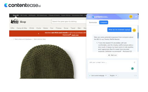 Contenteaseai Boost Browsing website screenshot