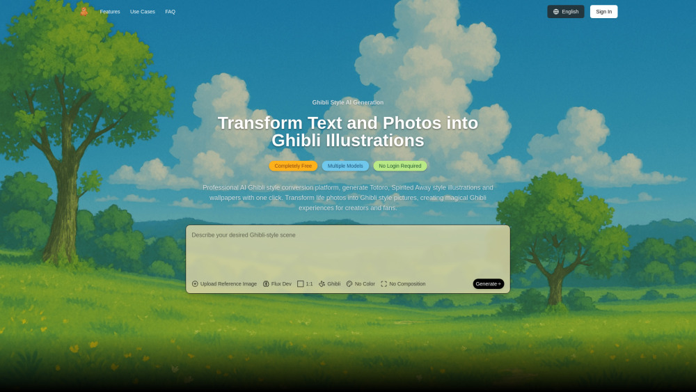Ghiblio Art website screenshot