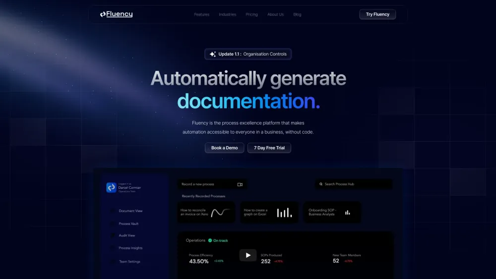 Fluency website screenshot