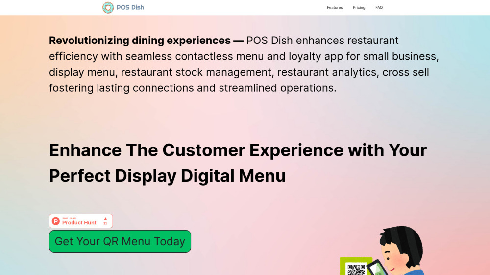 Pos Dish website screenshot
