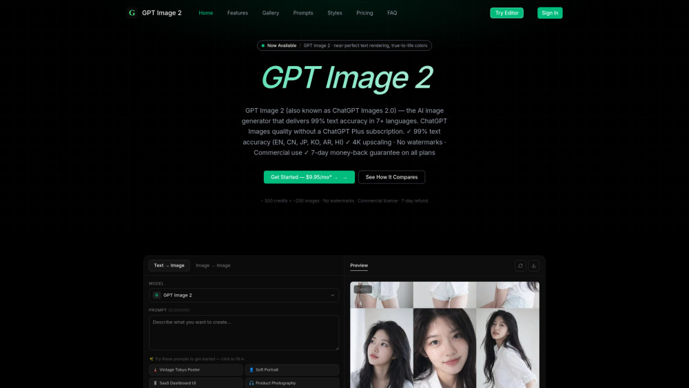 Gpt Image 2 14 website screenshot