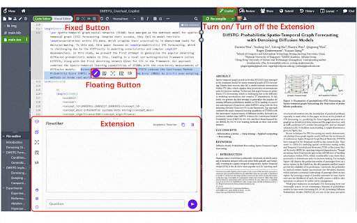 Overleaf Copilot website screenshot
