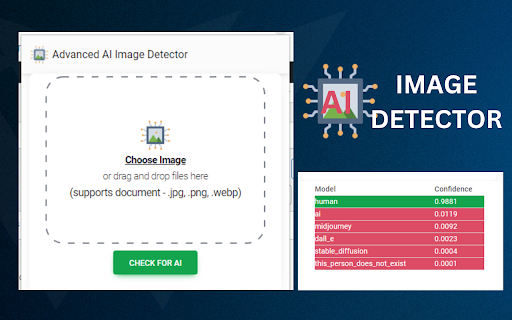 Ai Image Detector Fake Picture Check Online website screenshot