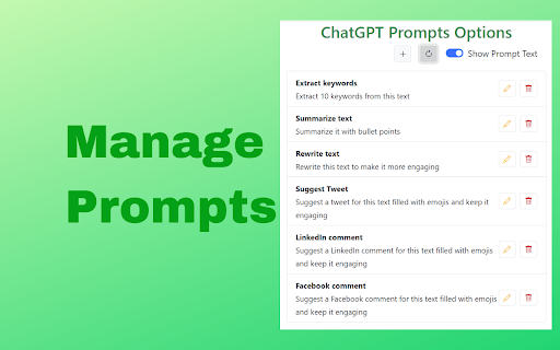 Chatgpt Prompts website screenshot