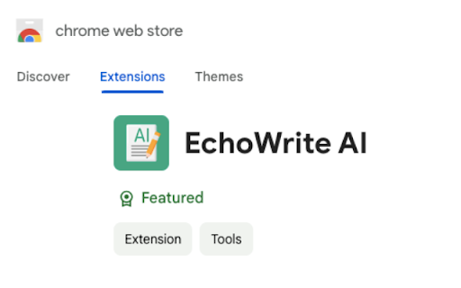 Echowrite Ai website screenshot