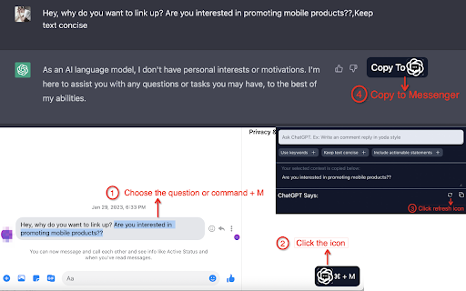 Message Chatbot Ai Powered By Chat Gpt 4 website screenshot
